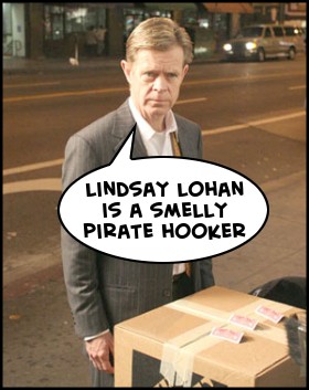 William H. Macy Mad At Lindsay Lohan